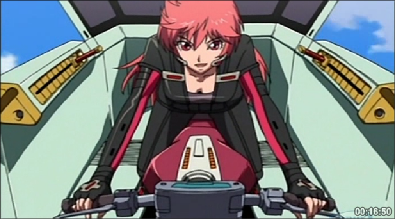 Aoi in the cockpit