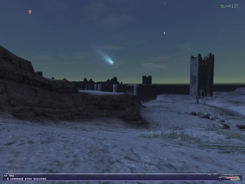 A strange comet in the sky