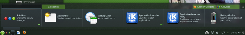 Image of the add widgets panel controller