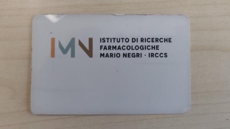Image of my work badge